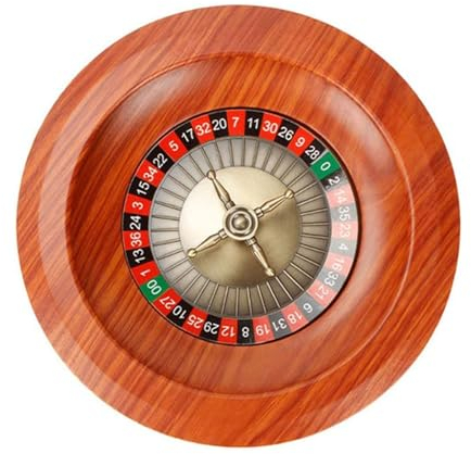 NSSXSN 12-Zoll-Rouletterad-Set aus Holz, Plattenspieler, Freizeit-Tischspiele, perfekt für einen Spieleabend zu Hause oder eine Clubparty