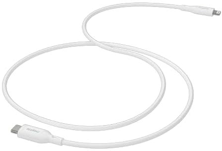 ZAGG Mophie cable USB-C a Lightning 3 m, carga rápida 12 W, materiales de PVC de alta gama, blanco o negro (blanco)