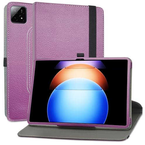 MAMA MOUTH Cover per Xiaomi Pad 6S PRO Custodia,Slim girevole Smart 360 gradi di rotazione Case Cover Custodia Protettiva per Xiaomi Pad 6S PRO 12.4 Pollici Tablet,Viola