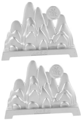 PRETYZOOM 2 Pz ornamenti decorazione di montagna ornamento di montagna decorazione scrivania Decorazione per scrivania arredamento in lega Decorazione della casa con statua di montagna