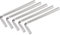 TOP-VIGOR 5Pcs 4mm Hex Key Wrench, Metric CR-V L Shaped Allen Key Imperial Hexagon Head Spanner Tool for Repairing, Installation