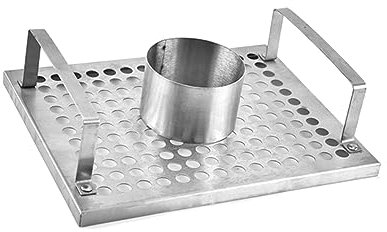 MERRYHAPY Asador De Pollo Inoxidable Portátil Parrilla De Barbacoa para Camping y Actividades Rack De Ergonómico para Pollo y Carnes