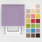 Estika Rollo mit Bohren Deckenmontage und Wandmontage, Breite: 135 cm, Höhe: 150 cm, Farbe: Pastell Amethyst, 25 Stoff Farben, Fenster rollos für innen, Sichtschutz für Fenster und Balkontür