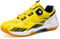 sekiueo Badminton-Schuhe Leichte Tischtennis- Und Pickleball-Schuhe Für Herren Damen All-Court-Sneaker Nicht Abfärbend rutschfest,Gelb,41 EU