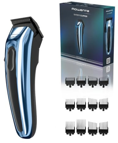 Rowenta Barber Experience, cortapelos para hombre, cuchilla XL, revestimiento de carbono tipo diamante (DLC), autoafilado, TN1551E0