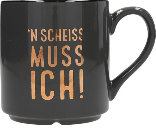 Depesche 0013594-018 Lieblingsbecher Motiv Nr. 18, Henkeltasse mit Spruch, 300 ml, aus Porzellan, teilweise mit Goldfolie und Innendruck