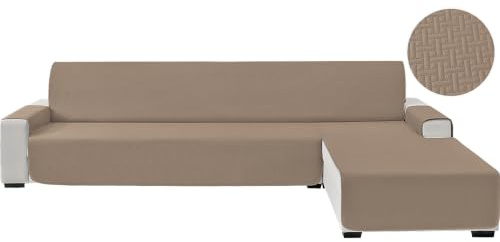 CYCMACO rutschfest Sofabezug L Form Universal 3 Sitzer, Hellbraun | Rutschfest Sofa Überzug Ecksofa, Ecksofa Bezug Rechts/Links Reversibel, Sofa Überzug L Form Mit Armlehne Für HundKatze