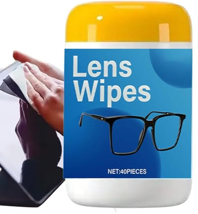 Lens Wipes For Eyeglasses - Double Sided Anti Fog Cleaner, Optical Cleaning Paper| Portable Glasses Care Wipe Soft Texture Design Reliable Clarity Maintenance Solution Laptop Computer Tablet Camera Gy