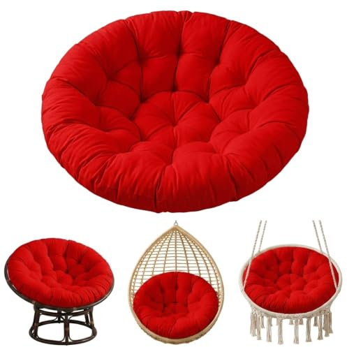 Papasan Cushion Circle Ersättningssittunderlägg för Rottingmöbler | Vattenavvisande, kraftig ramskyddskudde, perfekt för solrumsoaser och inomhusläshörnor