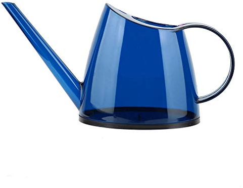 1,2L Gießkanne mit Langem Auslauf, Flower Care Zimmerpflanzen Gießkanne, Modisch Garten Blume Sprayer Langer Auslauf Bonbonfarbene Gießkanne für Bonsai Drinnen und Draußen(Blau)
