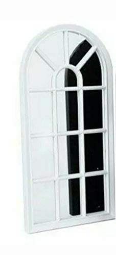 DEENZ Window Style 70cm Mirror Living Room Decoration Hallway Home Panel Wall Glass (White)