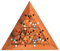 Triangle Colour Match Farbpuzzle mit dreieckigen Holzteilen und farbigen Punkten, Domino Puzzle, Kinderpuzzle, IQ Puzzle, Knobelspiel, Knobelholz Farben Puzzle, Knobelbox, Legepuzzle