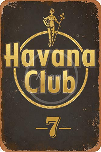 None Brand Havana Club Blechschild Retro Blech Metall Schilder Poster Deko Vintage Türschilder Schild Warnung Hof Garten Cafe Toilette Kneipe Club Geschenk
