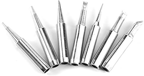 Soldering Iron Tips, 900M-T Lead-Free Copper Solder Iron 200℃~480℃ for 936, 937, 938, 969, 8586, 852D Soldering Station(10pcs: Soldering Tips)
