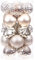 Sea Team 21-Pack Christmas Ball Ornaments with Strings, 80mm/3.15 Large Size Baubles, Shatterproof Plastic Christmas Bulbs, Hanging Decorations for Xmas Tree, Holiday, Wedding, Party, Champagne