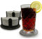 Lot de 12 Sous-Verre Ronds en Feutre pour Boissons, Tasses, Bar, Verre, Dessous de Table en Feutre Gris Foncé