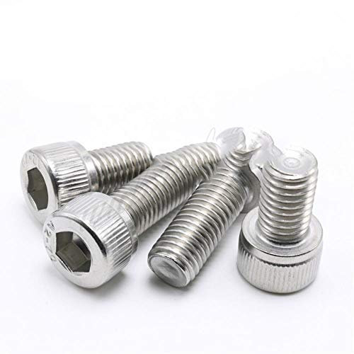 0#-80 UNC 2#-56 4#-40 6#-32 8#-32 10-24 US Coarse Thread 304 A2 Stainless Steel Hex Hexagon Socket Cap Allen Head Screw Bolt,1-1/2,10pcs UNC 8-32