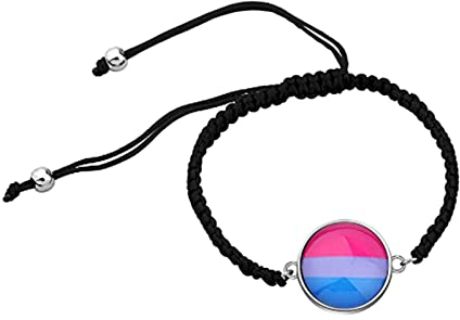 LBSBO LGBT verstellbares Armband Regenbogen Gay & Lesbian Pride Armband, Large, Metall