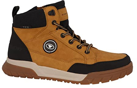 Tom Tailor Herren 4283702 Halblange Stiefel, Black-Camel, 45 EU