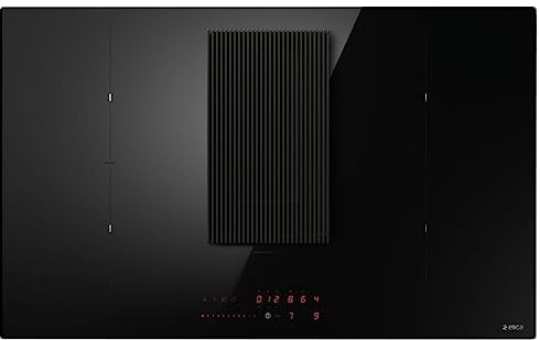 Elica PRF0182322, Induktionskochfeld mit integrierter Dunstabzugshaube NIKOLATESLA PRIME S BL/A/83, Black