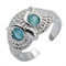 KONFEN Ring Verstellbar Silber Herren Damen, Fidget Ring Offen Eule Mondstein Ringe Men Women Zeigefinger Verstellbare, Fußringe Zweifingerring Vintage Retro Daumenring Ring Männer Modeschmuck