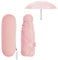 Mini Ombrello Pieghevole per Donna Uomo Bambino, Ombrello da Viaggio Piccolo Tascabile, 6 Costole Ombrellos con Custodia, Umbrella Pioggia Antivento Anti UV, Ombrello Compatto per Scuola (Rosa)