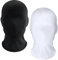keland 2 Stück Vollgesichtsmaske Spandex Kopfmaske Gesichtslose Maske für Halloween cosplay(Schwarz & Weiß)