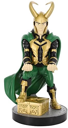 Exquisite Gaming Cable Guys: Marvel Loki Phone Stand & Controller Holder - Officially Licenced Figure