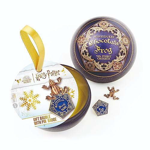 Adorno navideño Oficial de Harry Potter, Rana de Chocolate con alfiler, Talla única, Lata, sin Piedra Preciosa
