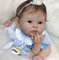 BNNPUU 20 Zoll Reborn Babys Mädchen Lebensecht Puppen Weich Vinyl Silikon Puppe Reborn Babypuppen Toddlers Dolls Wie EIN echtes Baby offene Augen