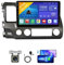 FONALO Android 13 Autoradio para Honda Civic 2006-2011 9 Pantalla Coche Media Player GPS Navigation Stereo Radio Soporte Carpaly Android Auto/FM RDS/Control Volante/Bluetooth (Color : M7 2+32G)