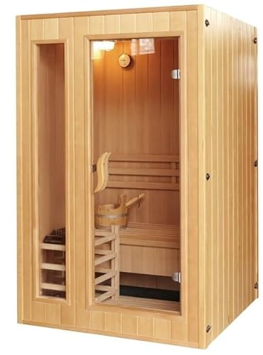 Bagno Italia Sauna finlandesa 153 x 110 cm 3 plazas de madera canadiense accesorios incluidos
