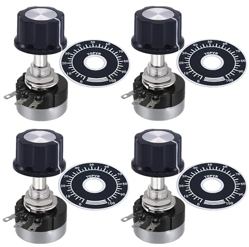DaFuRui 4pcs B103 10K RV24YN20S Carbon Film Rotary Taper Potentiometer