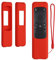 kwmobile Custodia Silicone Telecomando Compatibile con Samsung BN59-01432A / BN59-01432J / TM2360e Cover - Guscio Protettivo Telecomando Antiscivolo - rosso