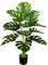 AIVORIUY Plantes Artificielles Interieur Exterieur Arbres Artificiel en Plastique Pot, Fausse Plante Verte pour la Décoration de la Maison Bureau Salon Balcon Cour Jardin (75cm Grand Monstera Vert)