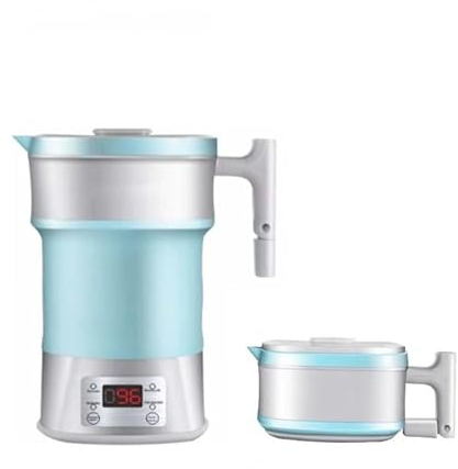 GZDZ Hervidor de viaje de silicona plegable portátil, control táctil, hervidor eléctrico aislado para camping (A2)