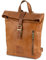 Berliner Bags Vintage Rucksack aus Leder Seattle, kleiner City-Rucksack für Damen - Braun