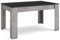 Skraut Home | Mesa Comedor | Mesa Fija Cocina y Salón | 140x90x76 cm | para 6 comensales | Muebles Comedor | Estilo Moderno | Negro y Cemento