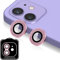 Protezione Fotocamera Glitterato per iPhone 11/12/12 Mini, Glitter Vetro Lente Fotocamera [Senza Bolle][Durezza 9H ] Bling Rosa