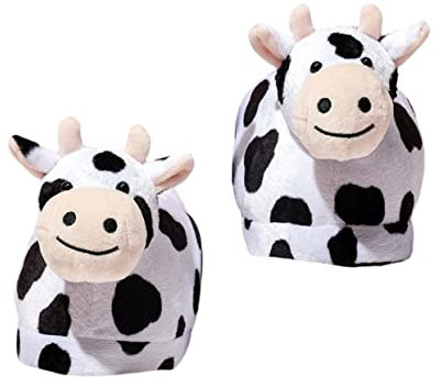 MOBUTOFU Rutschfeste Hausschuhe Aus Baumwolle Für Damen Warme Winterpantoffeln Mit Cartoon-tierdesign Indoor-schuhe Paarschuhe