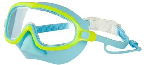Lunettes de plongée avec masque de nez pour et garçons de 4 à 16 ans | Lunettes de plongée avec tuba anti-buée, anti-fuite, transparentes et étanches