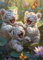 HUADADA Jigsaw Puzzles for Adults 1000 Pieces Three Tiger Cubs 1000 Piece Jigsaw Puzzles for Adults Gift
