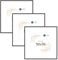 Wackadoo Bilderrahmen quadratisch 50x50 schwarz 3er Set Holz Bilderrahmen Set Fotowand Fotorahmen mit Glasscheibe Italienisches Holz aus MDF Picture frame
