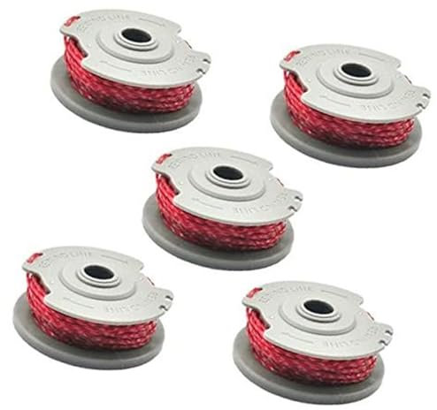 Jodriva Fadenspule for Gardena 5306-20, 1,65 mm Autofeed-Spule und Fadenersatzspulen, for Gardena Tur-bo Rasentrimmer SmallCut 300, Gardena Turbo Trimmer Art 8844 Art 8845 (5) Rasenmäherspule(BLACK 5)