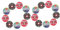 LOORGVEL 24pcs Turntable Aromatherapy Pads Essential Oil Air Freshener for Car Record Player Design Fragrance for Car Owners