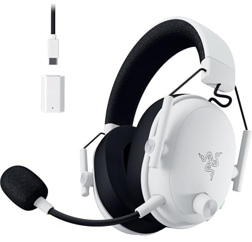 Razer BlackShark V3 - Cuffie da gioco wireless per PC, driver da 50 mm, microfono super banda larga, 2,4 GHz, Bluetooth, USB, funziona con Mac, PS5, Nintendo Switch, Smartphone, batteria 70 ore