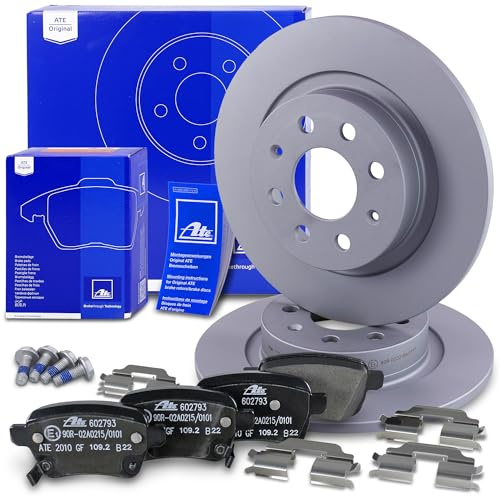 ATE Bremsenset Hinterachse inkl. Bremsscheiben hinten Ø264mm voll und | Kompatibel mit: OPEL ADAM, CORSA E, CORSA E Kasten/Schrägheck