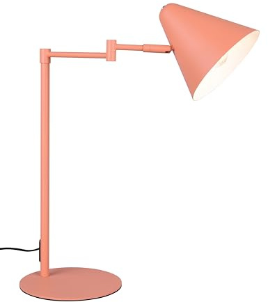 Trio Leuchten Tischleuchte Cosima 563900140, Metall Apricot, exklusive 1x E14, flexibles Gelenk