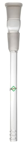 Weedness Bong Glas Chillum Diffuser 18,8 mm Schliff 16 cm - Shillum Zubehör Kopf Adapter Aufsatz Steckchillum Kupplung