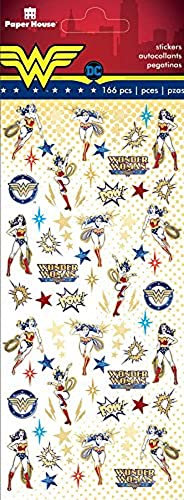 Paper House Productions STM-0016 Wonder Woman Micro Aufkleber, 3 Stück